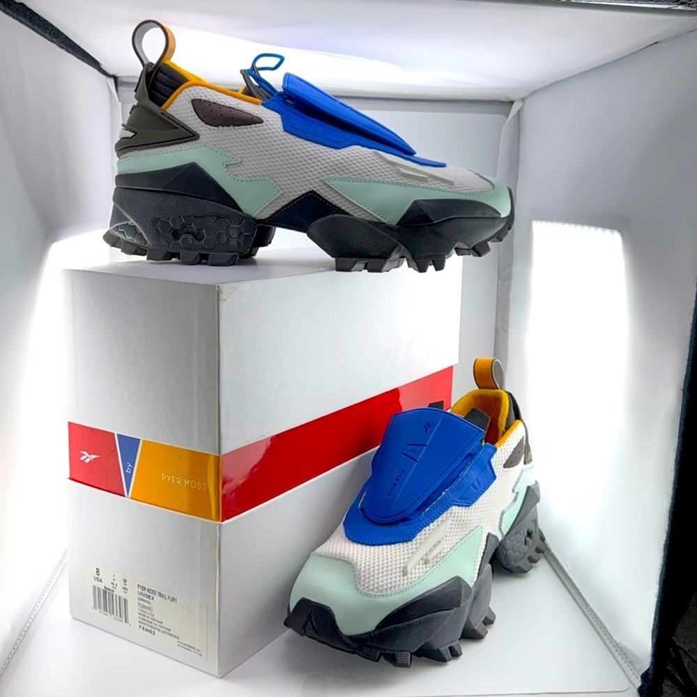 PYER MOSS TRAIL FURY UNISEX RUNNING SNEAKER SHOE ORIGINAL BOX SIZE 8